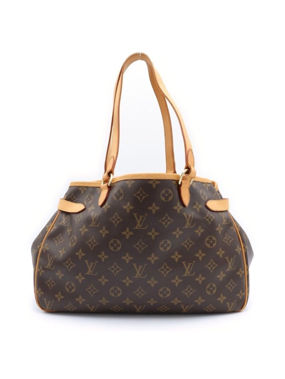 ★SOLD★ Louis Vuitton Monogram Batignolles Horizontal Tote Brown Leather Gold - Picture 2 of 6